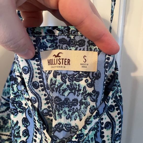 Hollister Blue Beachy Racerback Spaghetti Strap Tank - Picture 3 of 4